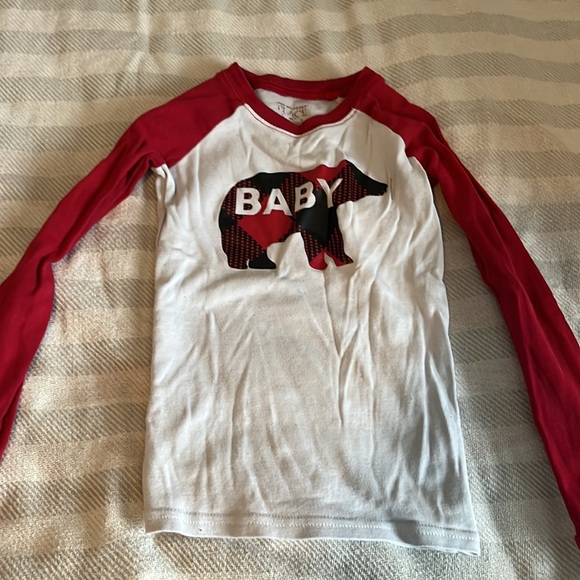 ‘Baby’ Bear  plaid fleece pajama set - Picture 2 of 5